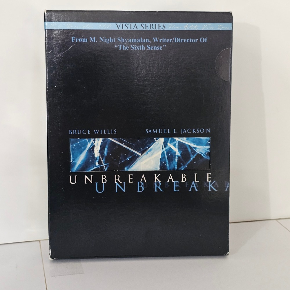 Unbreakable DVD Vista Series M Night Shyamalan Bruce Willis Samuel Jackson 2001